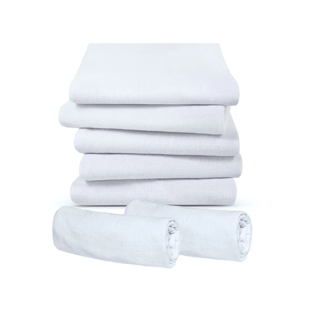 Pano de chão branco alvejado 42x65 10 unidades - Imagem 1