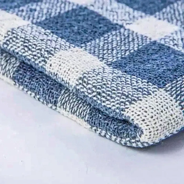 Pano de chão Xadrez em algodão 40x70cm 10 unidades - Imagem 2