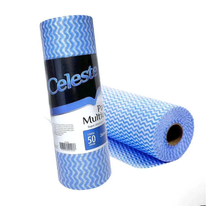 Pano Multiuso Limpeza Rolo com 50 Unidades 26cm x 50m - Imagem 2